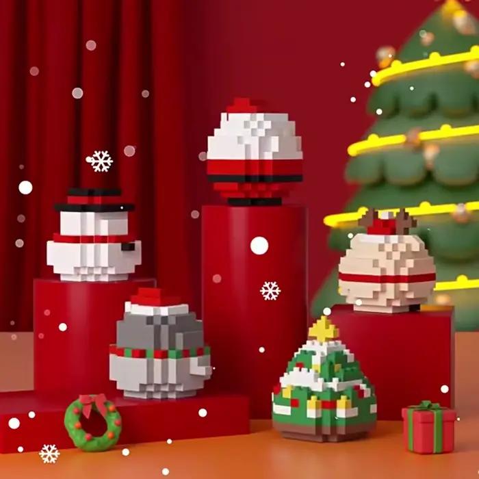 Blocs de construction de la série beignet de noël pour enfants