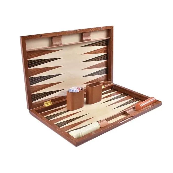 Jeu d'échecs de luxe en bois de 11 à 17 pouces