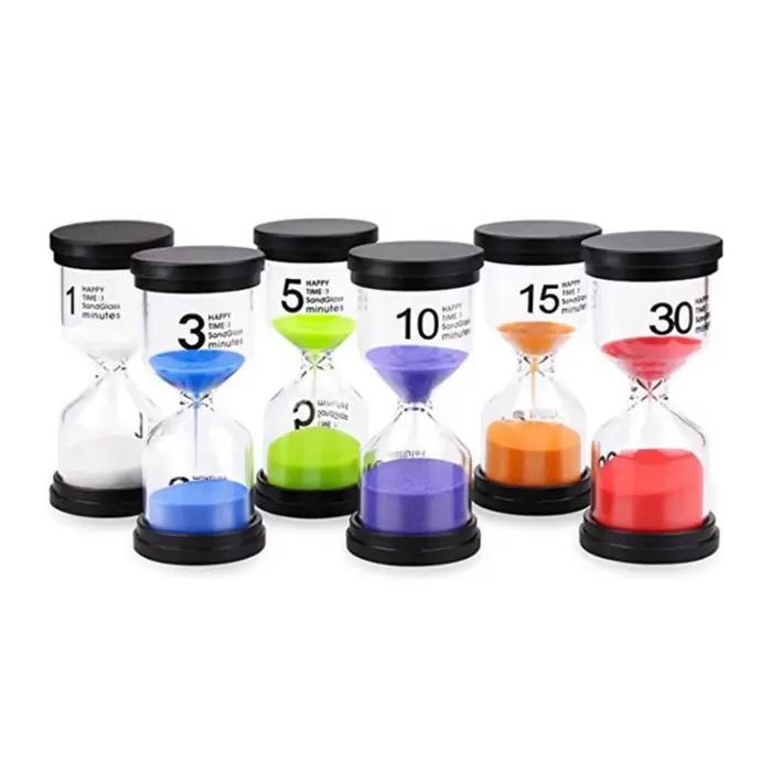 1/3/5/10/15/20/30/45/60 Minutes sablier enfants dents faire devoirs horloge de sable longue durée compteur montre une