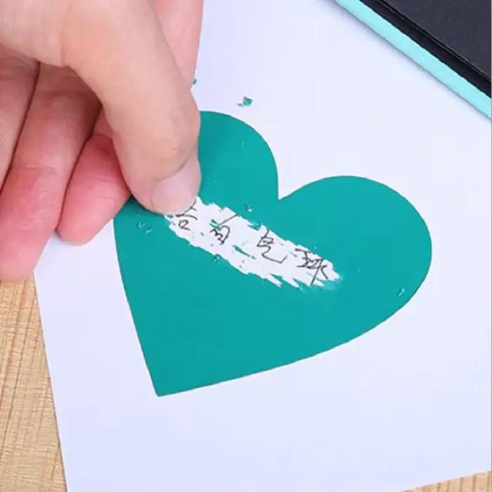 Autocollants de scrapbooking multifonctionnels avec motifs de cœurs dorés et rouges pour bricolage et décoration de projets