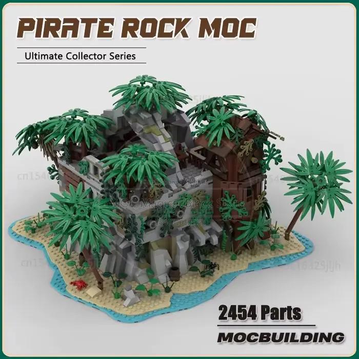 Blocs de construction Moc l'île film Rock Architecture technologie briques bricolage modèle d'assemblage Collection créative jouets cadeaux de noël