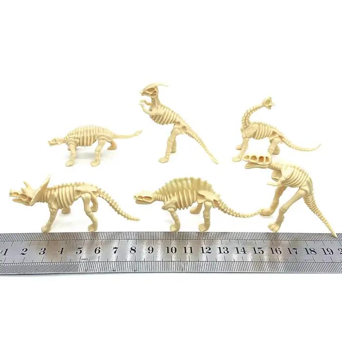 12 pièces/ensemble dinosaures jurassiques squelette modèle archéologie tyrannosaure ptérosaure décoration de maison joue