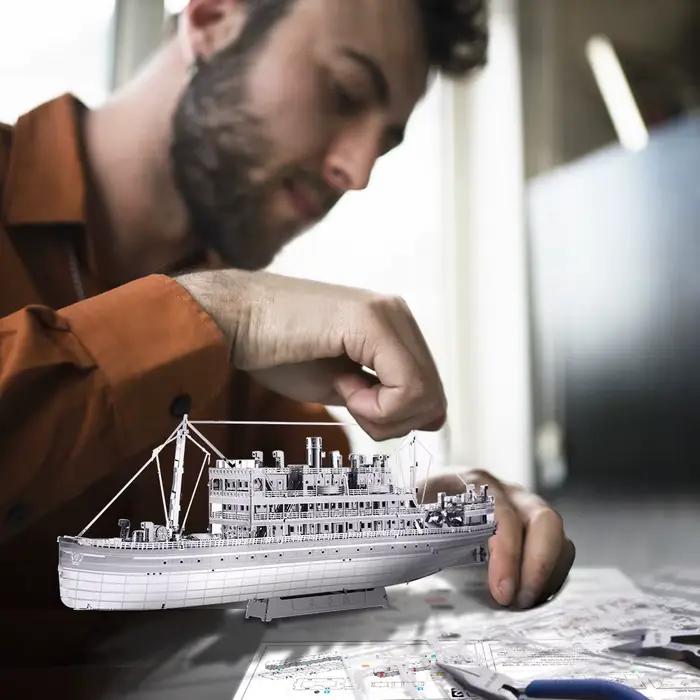 Piececool – Puzzle 3D en métal, Kits de modèles de croisement, jouets de construction pour adultes, bricolage, cadeaux pour adolescents