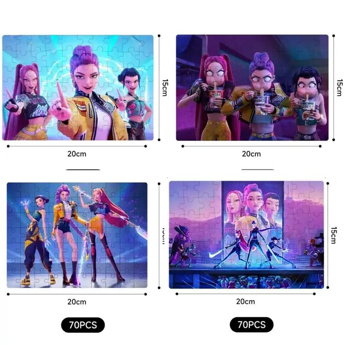 Puzzle en bois 70/300 pièces, cool, cyberpunk, anime, jeu de réflexion DIY, jeu interactif familial, décoration de la maison, cadeau pour adultes et enfants