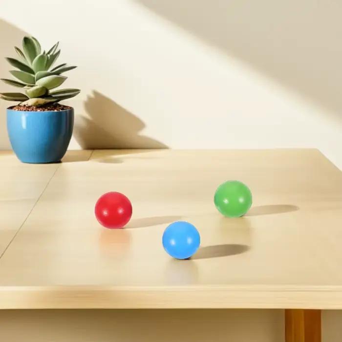 Lot de 3 balles de croquet en bois pour le développement des compétences, la coordination œil-main, jeu de pelouse, activités de plein air et loisirs de groupe
