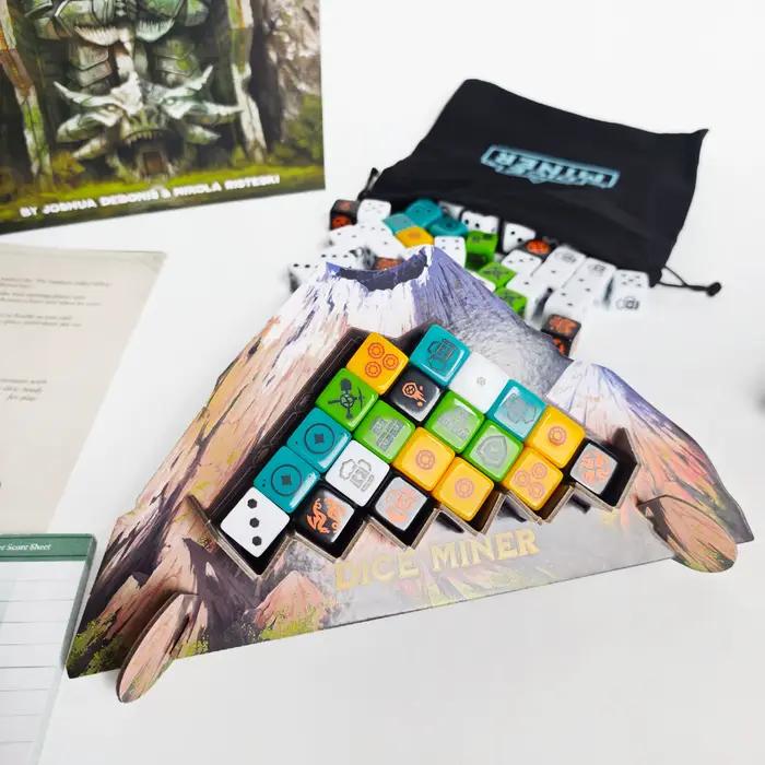 Jeu de société Dice Miner, Backer Pack, jeu de stratégie avec dés, idéal pour les fêtes de famille, cadeau idéal pour les festivals et les anniversaires
