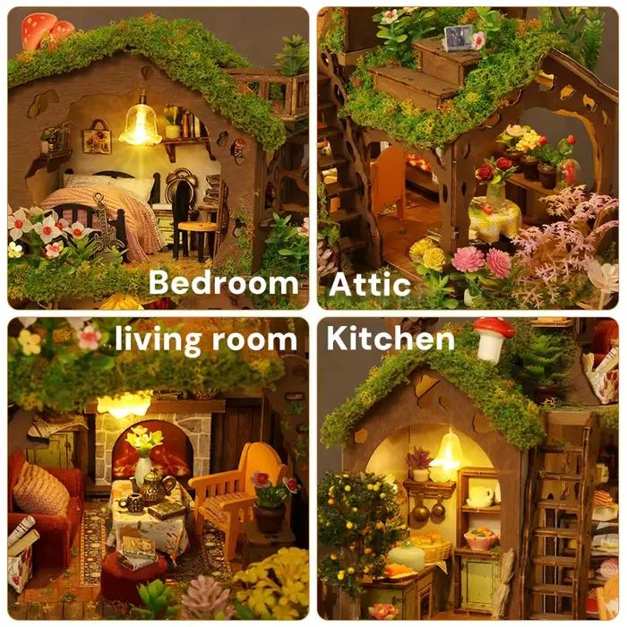 Kit de maison de poupée DIY Villa dans les arbres