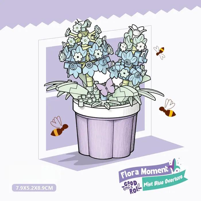 Ensemble de jouets de construction en forme de fleurs