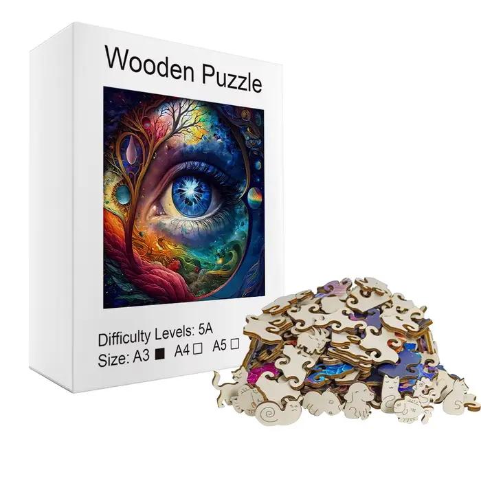 Puzzles en bois pour adultes - Série d'art fantastique (animaux magiques