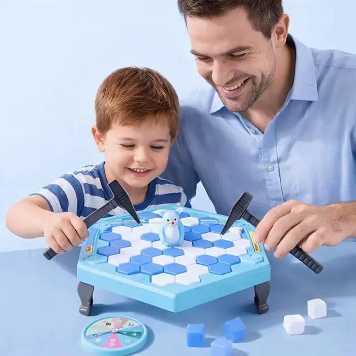 Mini Jeu Éducatif Interactif « Sauvez le Pingouin » : Blocs d'Équilibre