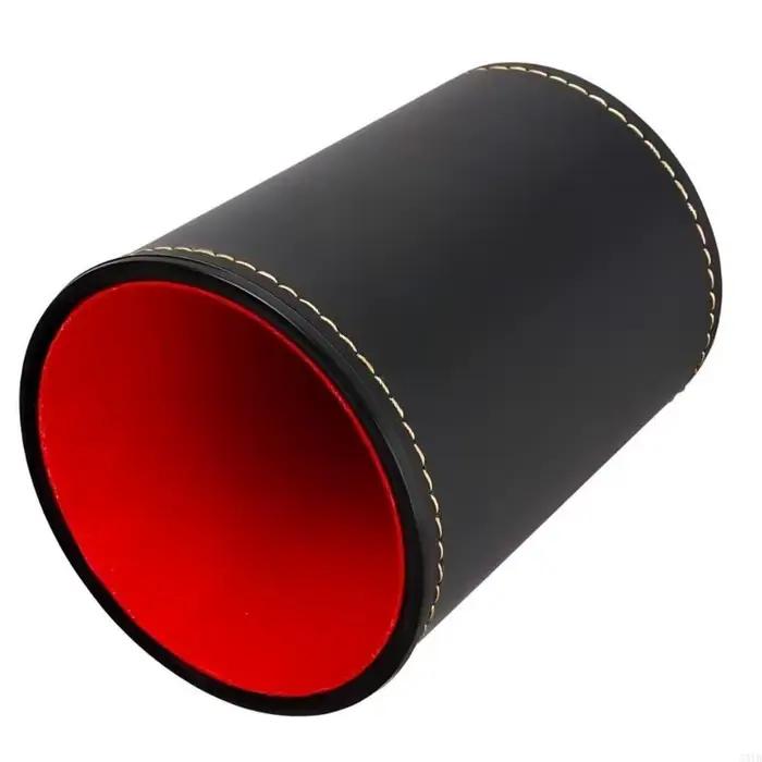 Coupe à dés en cuir PU et plastique pour une expérience de jeu silencieuse et confortable, idéale pour les soirées de jeux de société, tournois de jeux de rôle et cadeaux pour les amateurs de jeux