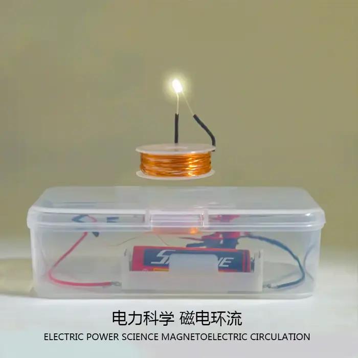 Espace pour prendre l'expérience d'électromagnisme