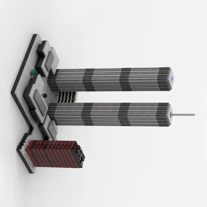Ensemble de blocs de construction MOC World Trade Center personnalisés – Modèle architectural miniature de 982 pièces