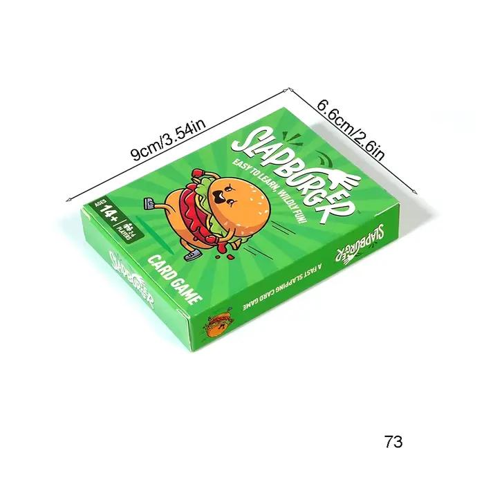 Jeu de cartes Slapburger rapide