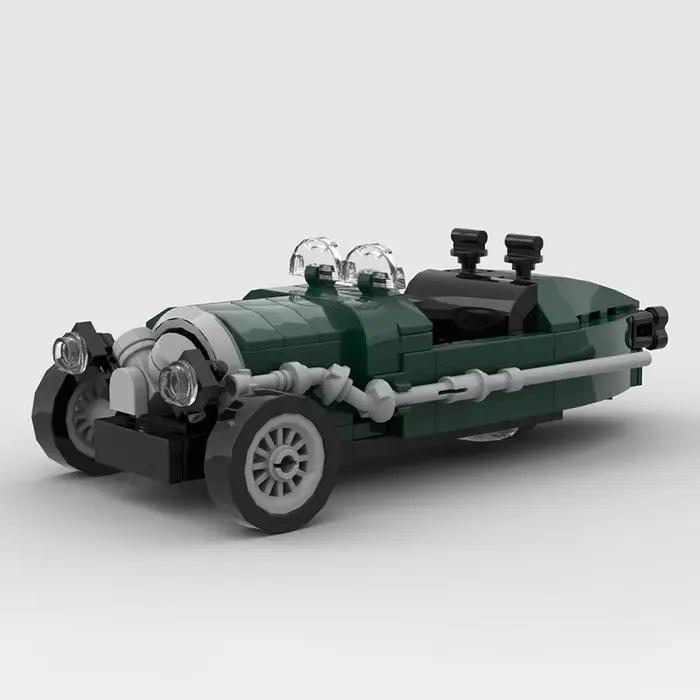 Blocs de construction MOC Voiture classique ​ ​ Morgan – modèle à 3 roues