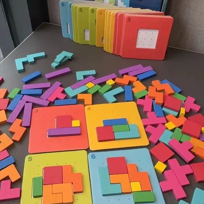 Jeu de puzzle coloré pour enfants