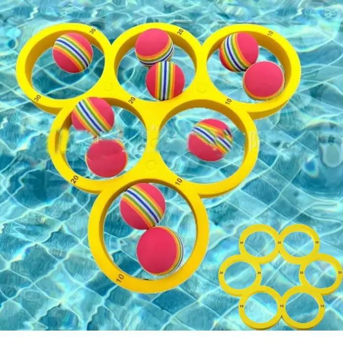 Jouet de piscine amusant pour Sports aquatiques, jouet de jeu de piscine flottant, matériau EVA Durable, boule de couleur aléatoire, parfait pour les plaisirs d'été