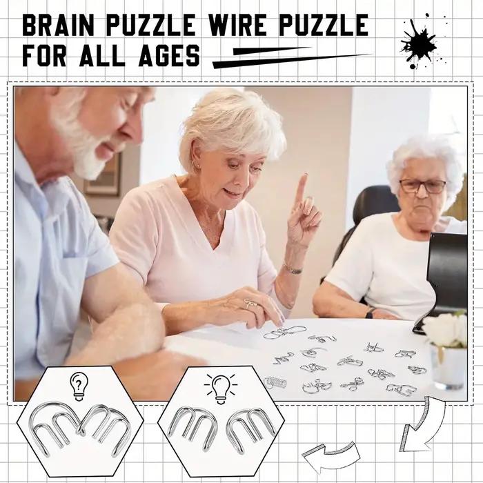 Ensemble de Puzzle en fil métallique