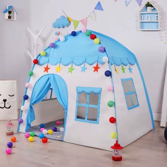 Tente pour enfants jeux d'intérieur et d'extérieur jardin Tipi château de princesse pliant Cubby jouets tentes Enfant