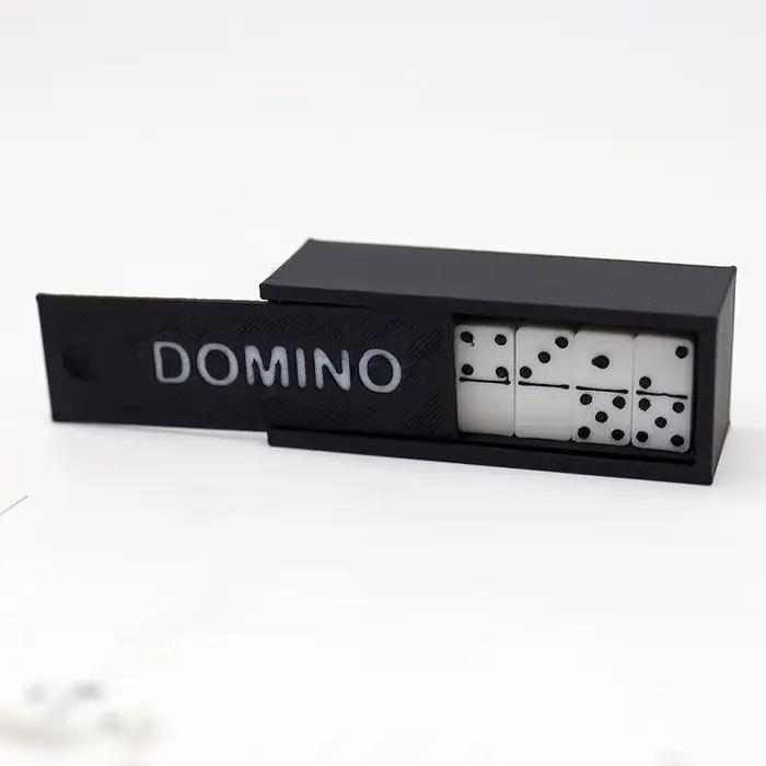 Offre Spéciale : 1 Ensemble d'Accessoires pour Maison de Poupée 1/12, Modèle Miniature de Dominos, Jouet Éducatif pour l'Apprentissage, Jeu de Société de Dominos à Points