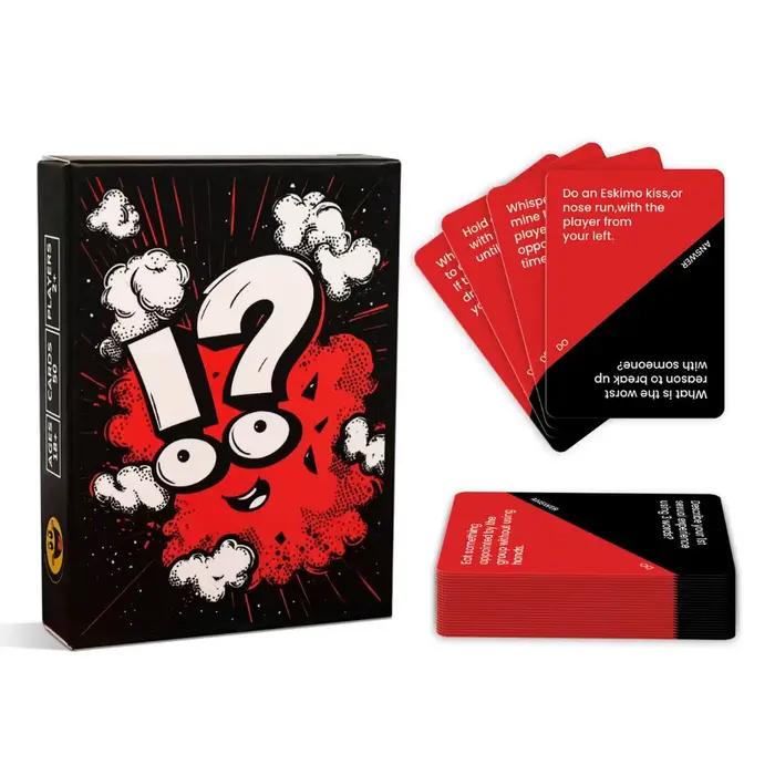 Cartes de vérité ou mal pour soirées animées construction d'équipe événements familiaux et amical occasions spéciales grises 50 pièces jeu de société interactivité amusante partage de secrets et anecdotes historiques