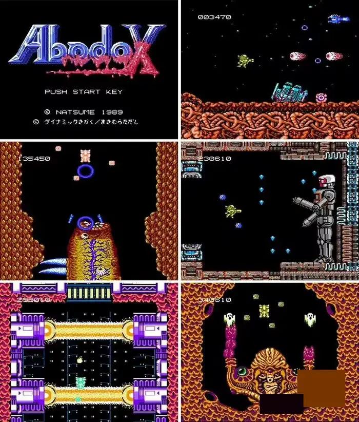 Abadox-la guerre intérieure mortelle pour carte de jeu vidéo FC Console 60 broches