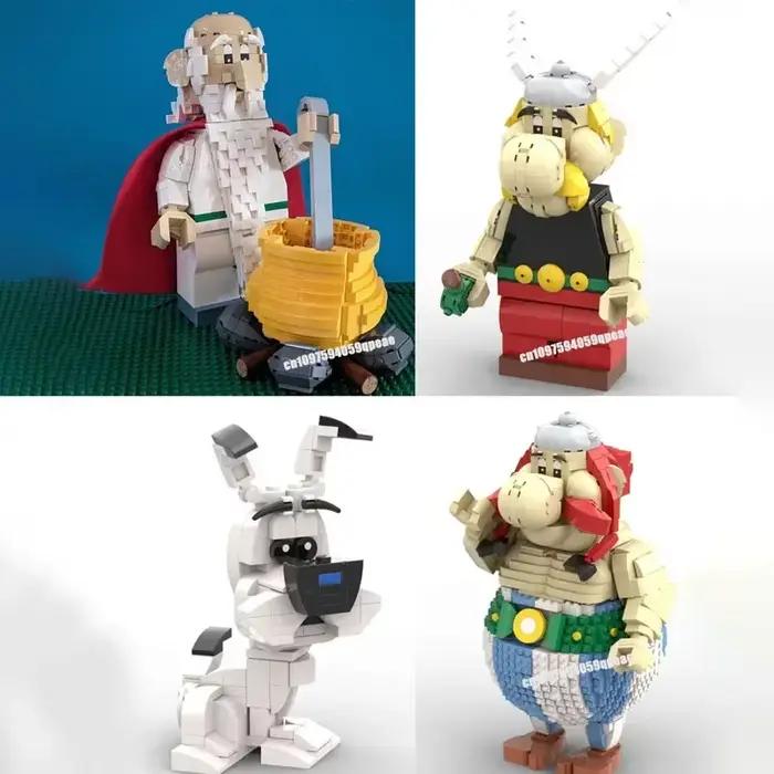 Nouveau 1970 pièces célèbre Astérix série de dessins animés personnage Moc Mega modèle Puzzle personnalisé bricolage idées créatives enfant jouets cadeau d'anniversaire