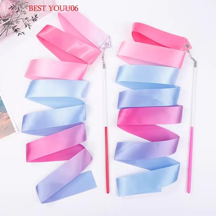(YOUU06) Rubans de danse de 2 m pour gymnastique rythmique