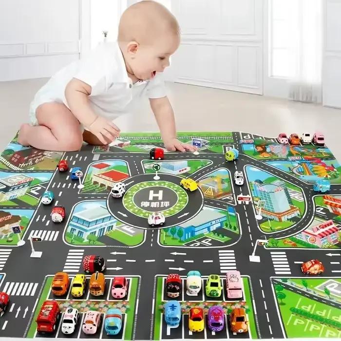 Tapis de route 83*58cm/130*100cm pour enfants