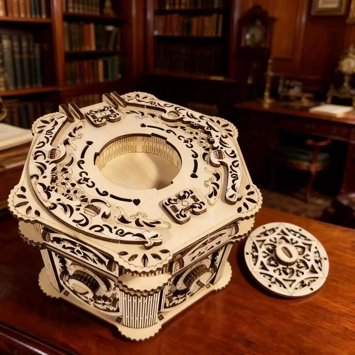 Boîte à bijoux en bois