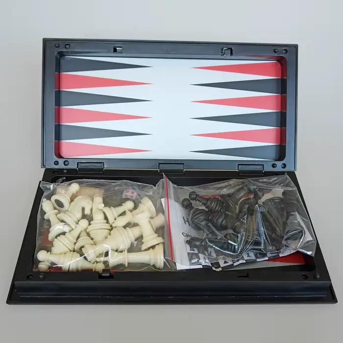 Jeu d'échecs magnétique pliable 25CM