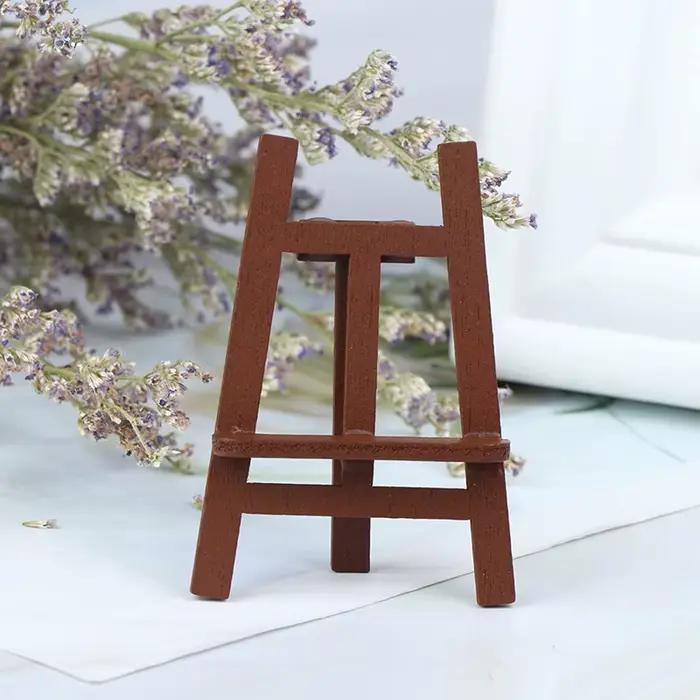 Nouveau 1:12 maison de poupée Miniature Mini bois peinture chevalet