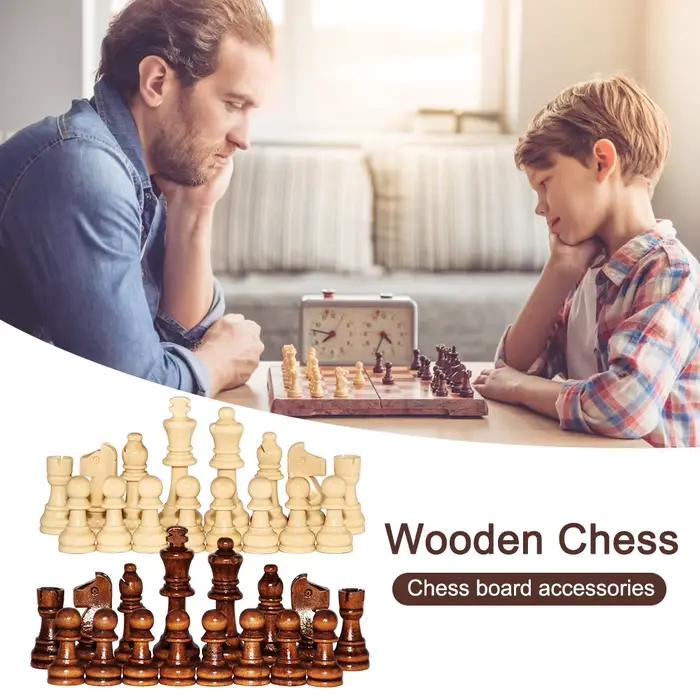 Pions d'échecs en bois Staunton standard pour tournoi