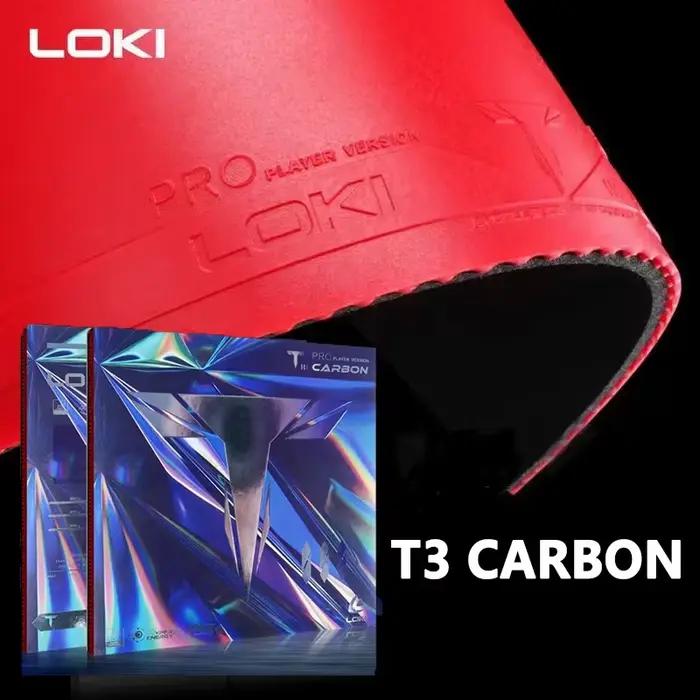LOKI T3 caoutchouc astringent approuvé ITTF éponge Carbo caoutchouc de Tennis de Table Pips-in caoutchouc de ping-pong dur Non collant pour une attaque rapide