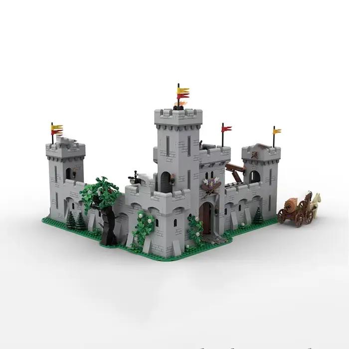 Jouet de blocs de construction MOC – ensemble de modèles de marché médiéval en bord de mer pour assemblage créatif – un cadeau festif adapté à tous les passionnés