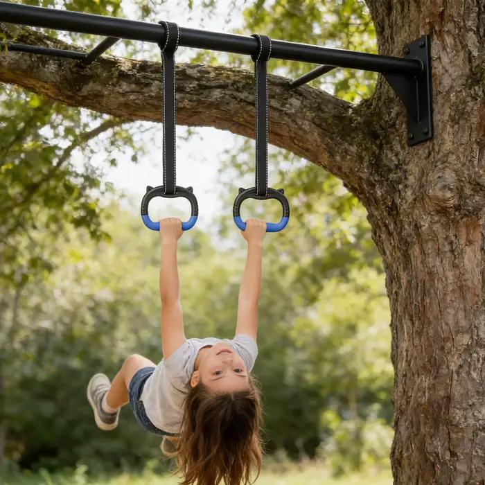 Anneaux de gymnastique avec sangles réglables