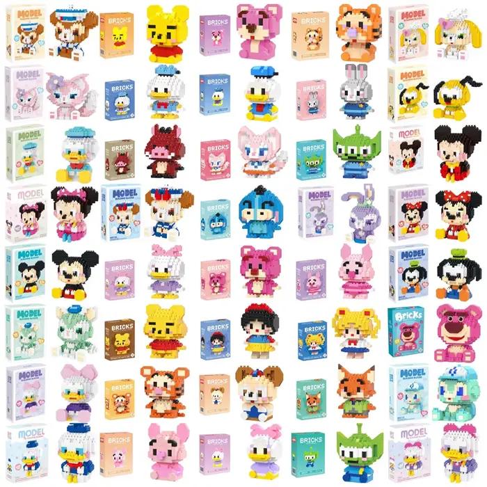 Blocs de construction Disney 108 Style LinaBell Lotso Princess StellaLou briques assemblage jouets enfants modèle cadeau création imaginative jouets d'assemblage occasions spéciales
