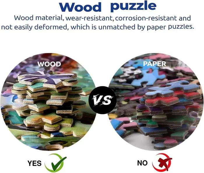 Puzzle en bois 1314/1000/520 pièces pour salle de couture adulte, chambre à coucher, salle de jeux, salon, décoration de maison, cadeau de fête d'anniversaire