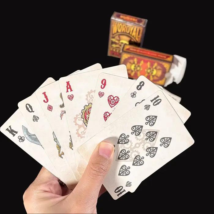 Cartes de jeu de poker conviviale rées imperméables