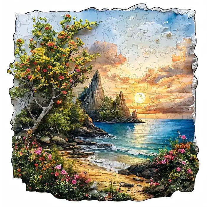 Puzzle circulaire unique en bois pour adultes et enfants