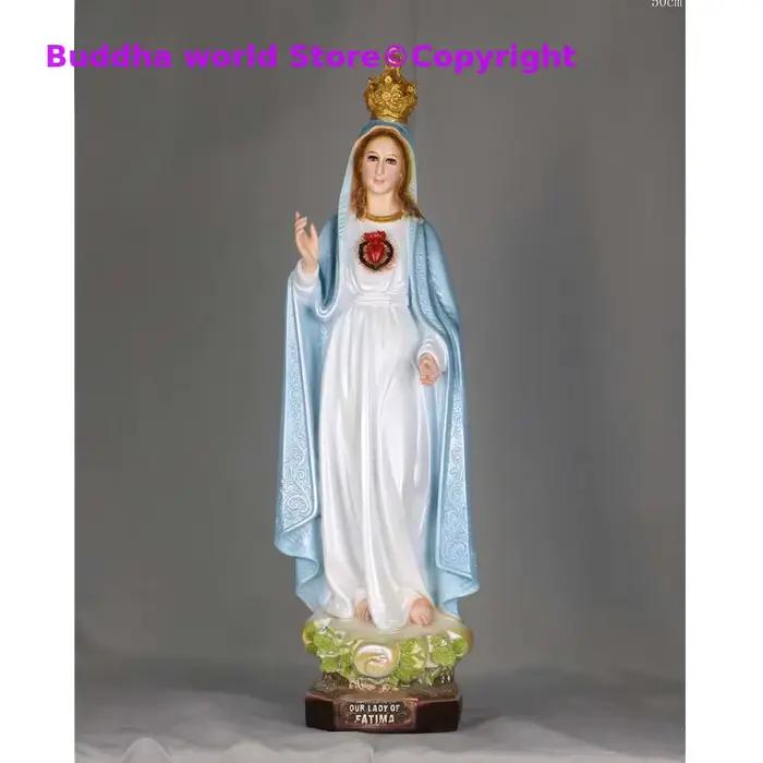 Grande figure sainte du christianisme et du catholicisme, Notre-Dame de Fatima, Vierge Marie, Déesse, Maison, Protection de la famille, Bénédiction, Statue, 2025