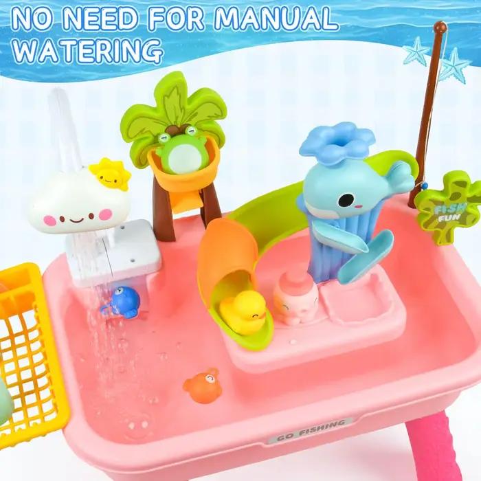 Table de jeu pour enfants avec pompe à eau électrique