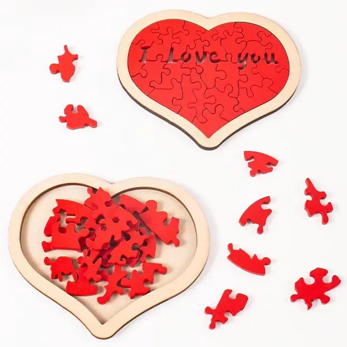 Puzzle en forme de cœur