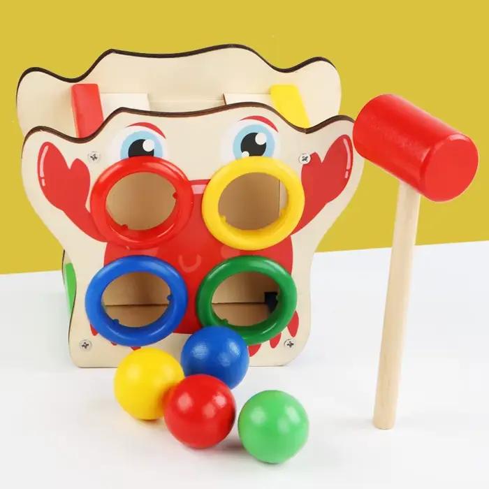 Banc de frappe en bois pour bébé