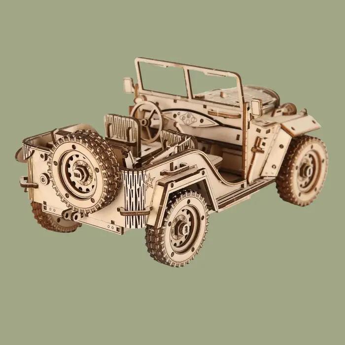 Puzzle 3D bricolage, jouet en bois, modèle d'assemblage de voiture pour adultes, cadeaux d'anniversaire, d'halloween et de noël