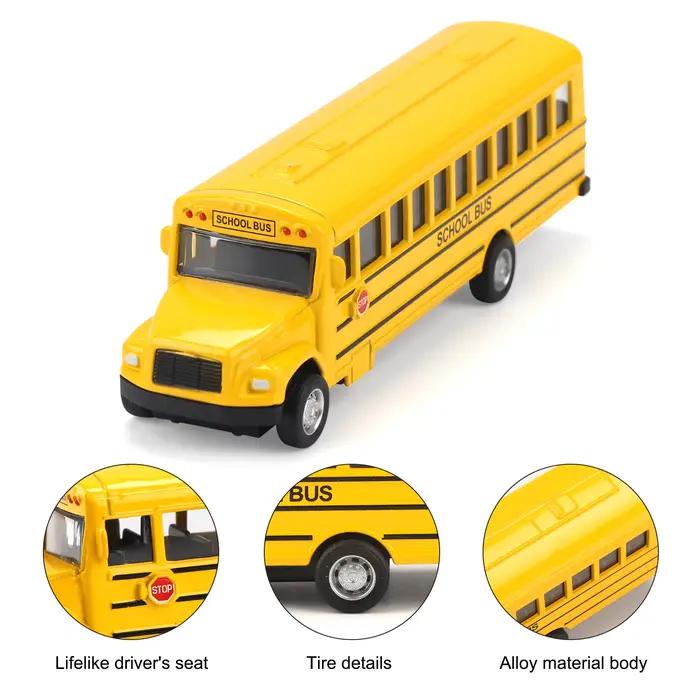 Jouets d'inertie de Bus scolaire en alliage de Simulation