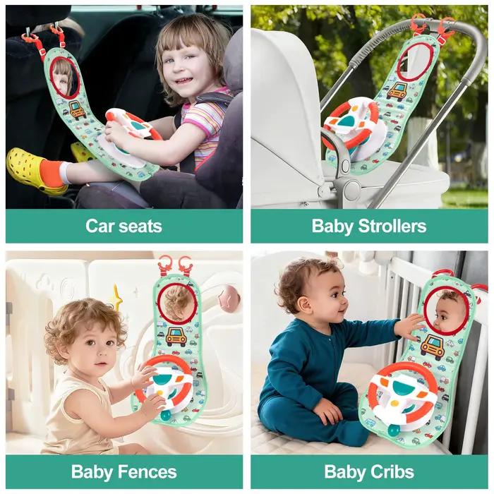 Jouet de volant électrique de voiture de bébé avec la musique simule