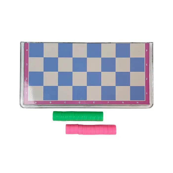 Jeu de dames magnétique pliable en cristal