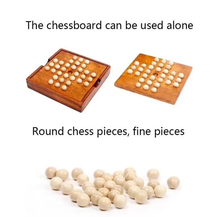 G7NF 1 Ensemble jeu société en bois jeu société Unique Single Single Single Capacité cognitive Capy Toy Chess Family