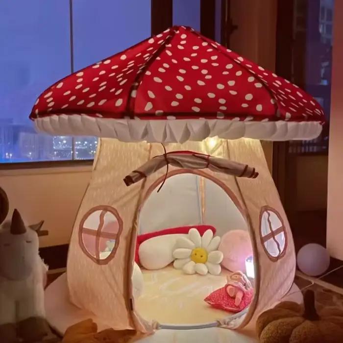 Tente pour enfants en forme de cabane en forme de champignon